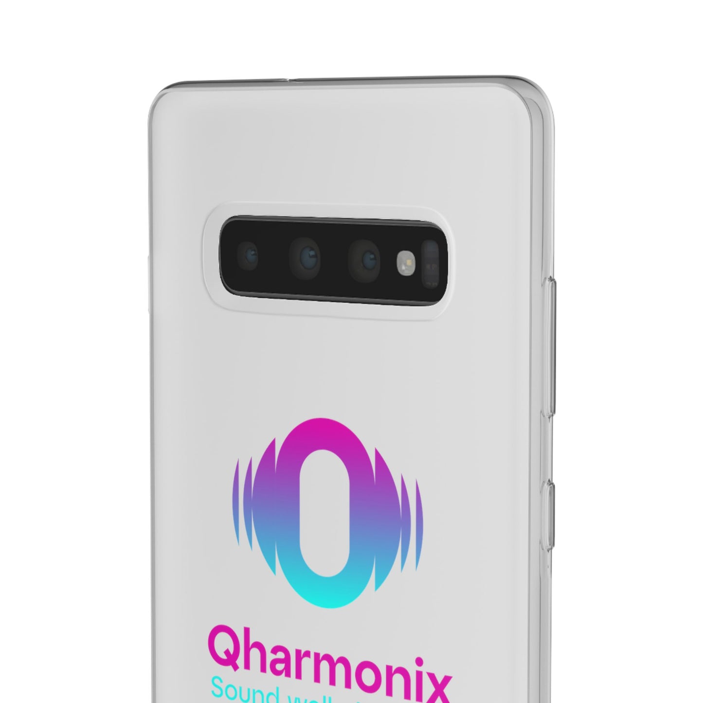 Stylish Phone Case: Qharmonix Sound Well Live Well, Customizable Flexi Cases, Tech Accessory, Unique Gift, Music Lover Merchandise, [...]