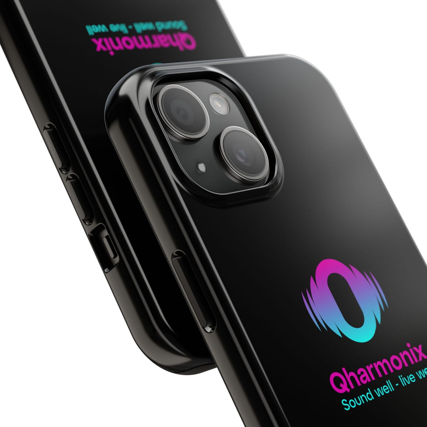 Durable Phone Cases for Music Lovers - Qharmonix Design, iPhone & Android Compatible, Gift for Tech Enthusiasts, Holiday Ready, [...]