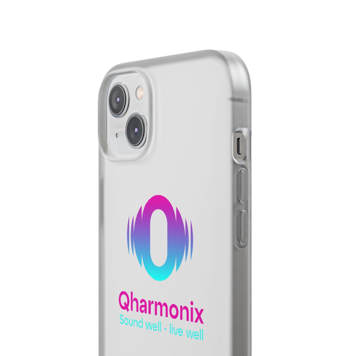 Stylish Phone Case: Qharmonix Sound Well Live Well, Customizable Flexi Cases, Tech Accessory, Unique Gift, Music Lover Merchandise, [...]