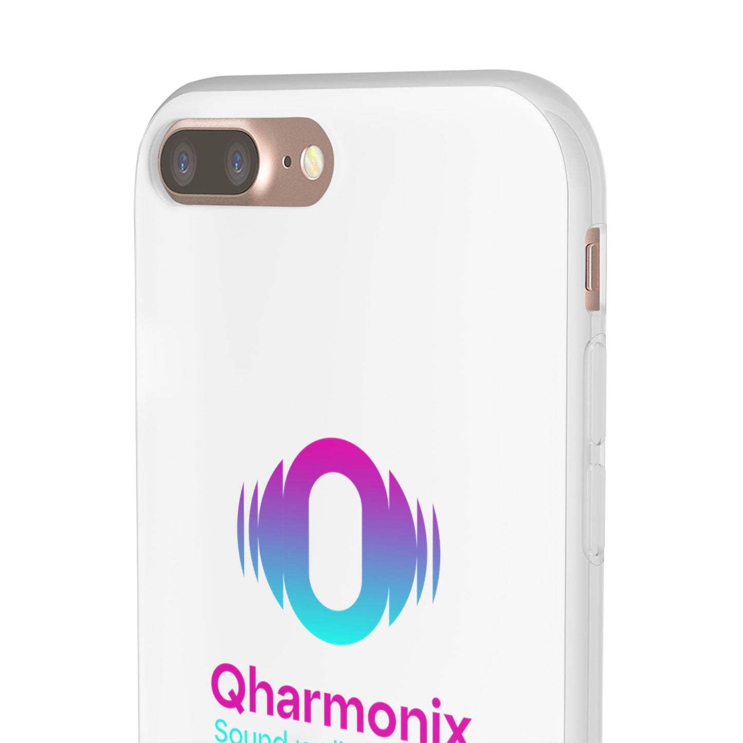 Stylish Phone Case: Qharmonix Sound Well Live Well, Customizable Flexi Cases, Tech Accessory, Unique Gift, Music Lover Merchandise, [...]
