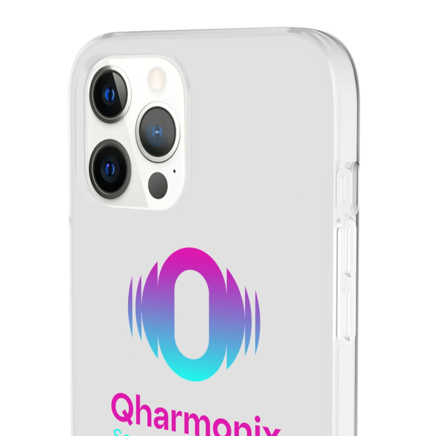 Stylish Phone Case: Qharmonix Sound Well Live Well, Customizable Flexi Cases, Tech Accessory, Unique Gift, Music Lover Merchandise, [...]