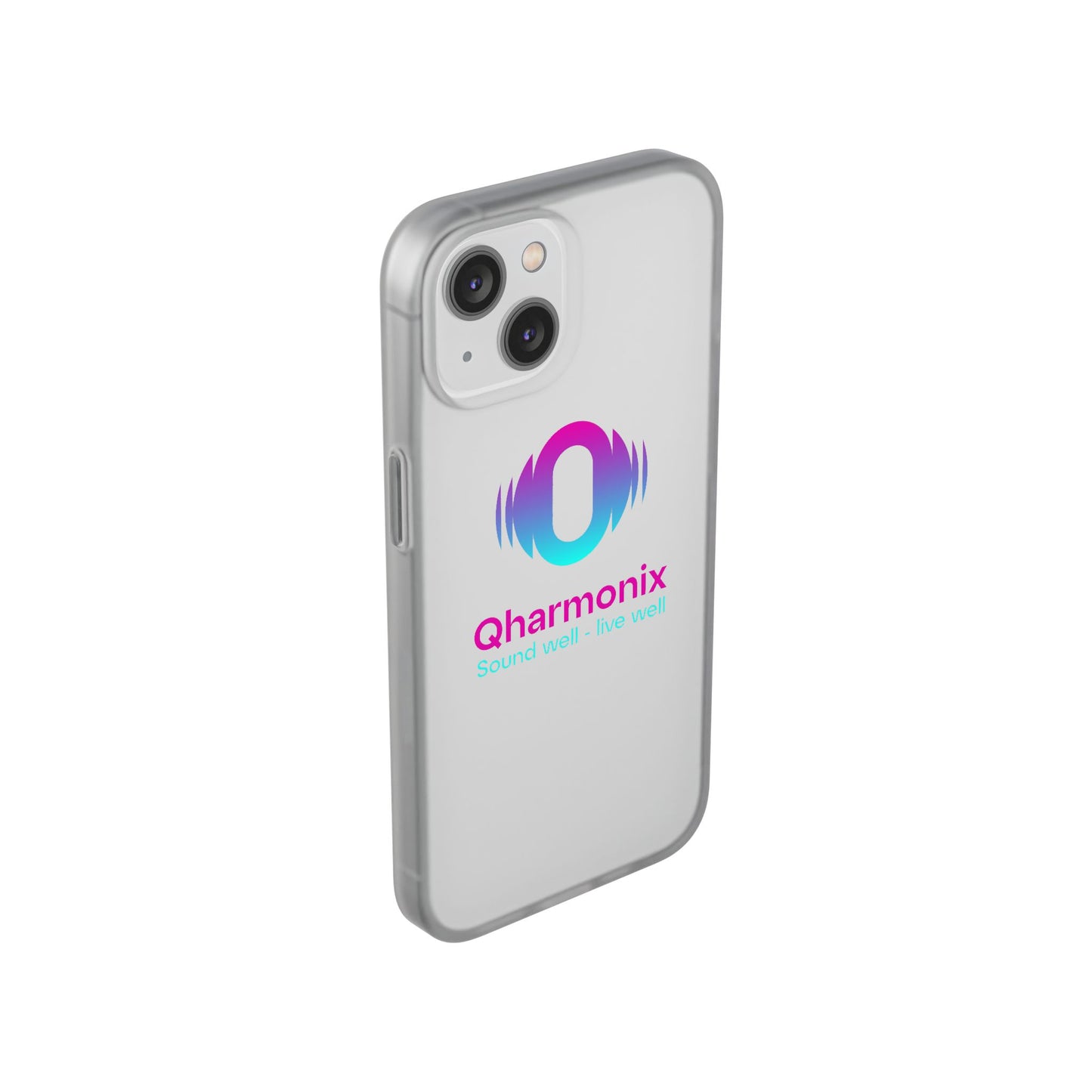 Stylish Phone Case: Qharmonix Sound Well Live Well, Customizable Flexi Cases, Tech Accessory, Unique Gift, Music Lover Merchandise, [...]