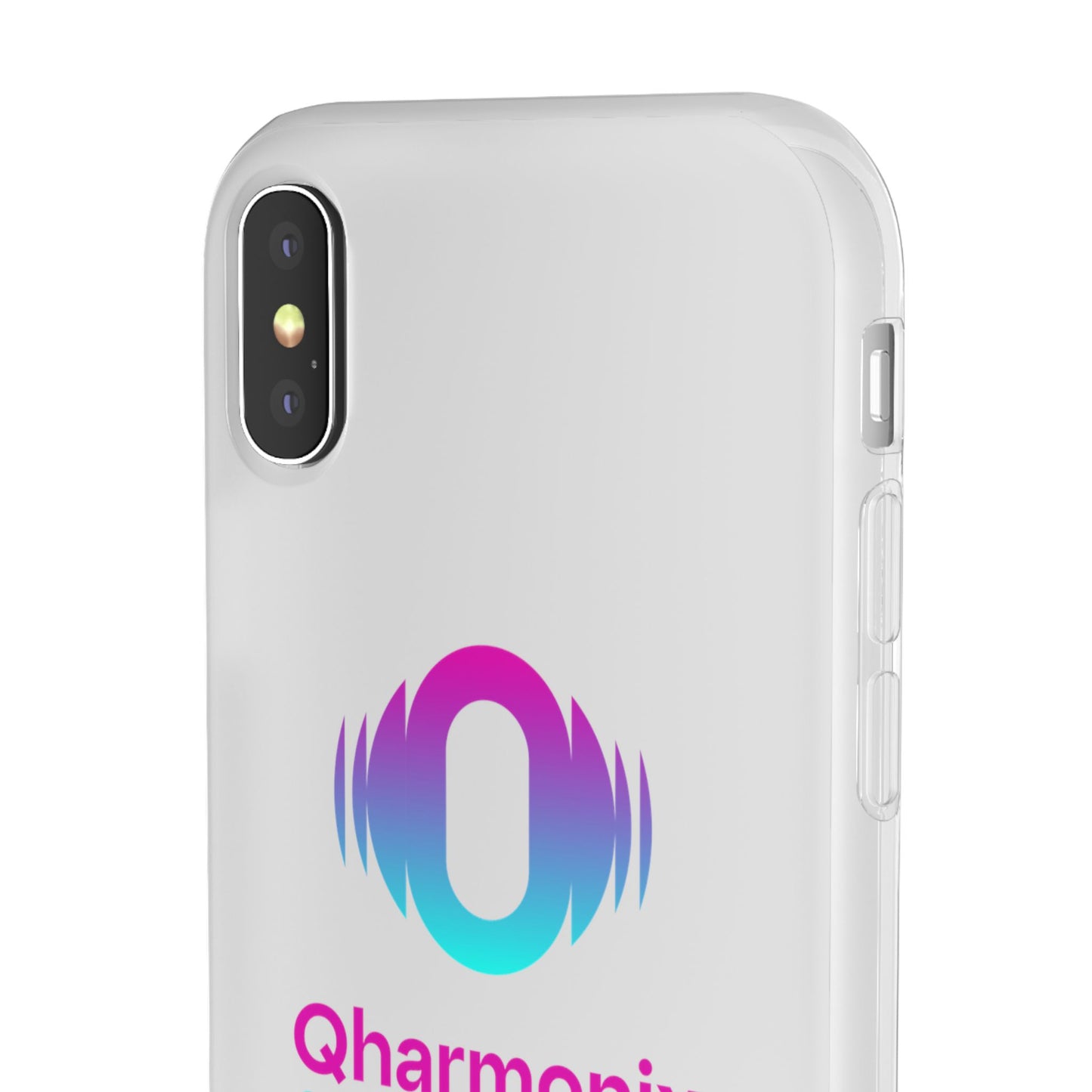 Stylish Phone Case: Qharmonix Sound Well Live Well, Customizable Flexi Cases, Tech Accessory, Unique Gift, Music Lover Merchandise, [...]