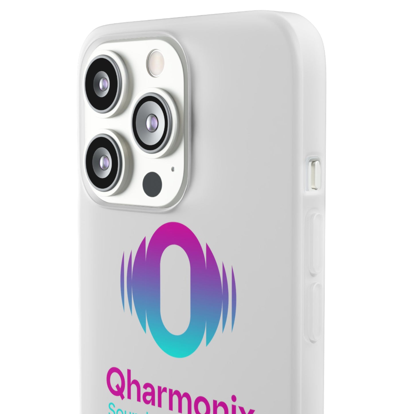 Stylish Phone Case: Qharmonix Sound Well Live Well, Customizable Flexi Cases, Tech Accessory, Unique Gift, Music Lover Merchandise, [...]