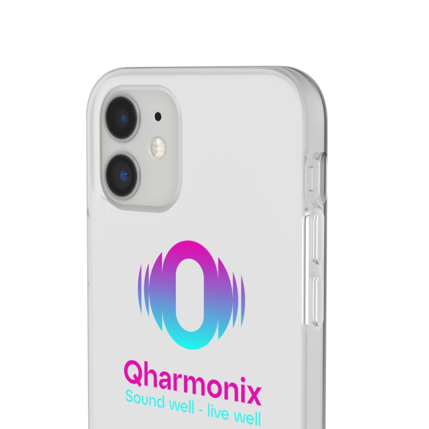 Stylish Phone Case: Qharmonix Sound Well Live Well, Customizable Flexi Cases, Tech Accessory, Unique Gift, Music Lover Merchandise, [...]